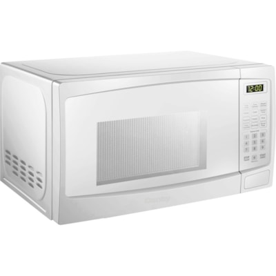 Danby 1.1 cuft White Microwave - 31.15 L Capacity - Microwave - 10 Power Levels - 1 kW Microwave Power - 12.40" (314.96 mm) Turntable - 120 V AC - 15 A Fuse - Countertop - White 1000 WATTS 10 POWER LEVELS 6 CONVENIENT AUTO COOK OPTIONS