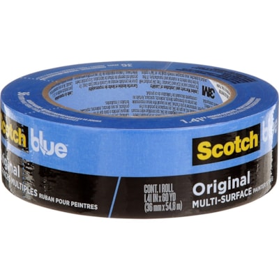 ScotchBlue - Ruban de masquage pour peintre - largeur de 1,42 po (36 mm) - Bleu - 1 / Rouleau RUBAN POUR PEINT 