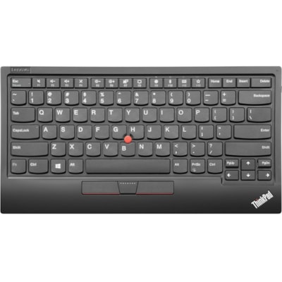 Lenovo ThinkPad TrackPoint Keyboard II (US English) - Wired/Wireless Connectivity - Bluetooth - 2.40 GHz - USB Type A Interface - English (US) - Notebook - Trackpoint - Windows, Android, PC - Black  