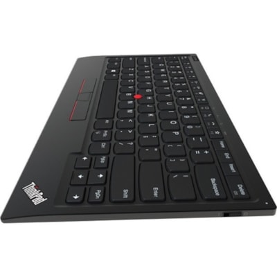 Lenovo ThinkPad TrackPoint Keyboard II - Wireless Connectivity - Bluetooth - 2.40 GHz - French (Canada) - Notebook - Trackpoint - Windows, Android, PC - Scissors Keyswitch - Pure Black 058) 