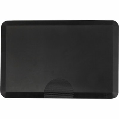 Safco Movable Anti-Fatigue Mat - Floor - 36" (914.40 mm) Length x 24" (609.60 mm) Width x 1" (25.40 mm) Thickness - Rectangular - Black - 1 Each BLACK 