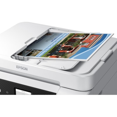 Epson - Imprimante multifonction à jet d'encre WorkForce ST-C4100 Sans fil - Couleur - Copieur/Télécopieur/Imprimante/Scanner - 4800 x 1200 dpi Impression - Automatique Recto/Verso - jusqu'à 5000 Pages mensuelles - 250 alimentation d'entrée - Couleur Scanner à Pla rinter 