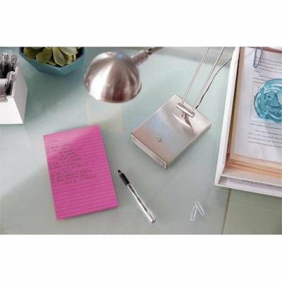 Post-it® Super Sticky Notes - Energy Boost Color Collection - 4" (101.60 mm) Flag/Note Width x 6" (152.40 mm) Flag/Note Length - Rectangle - 45 Sheets per Pad - Vital Orange, Tropical Pink, Blue Paradise, Limeade - Sticky - 24 / Pack 45 SHTS/PAD ENERGY BOOST 
