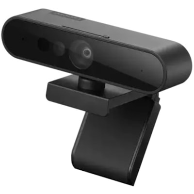 Lenovo Video Conferencing Camera - Black - USB Type C - 1 Each - Full HD - 1920 x 1080 Video - 95° Angle - Tripod Mount, Clip - Microphone - For Computer, Notebook, Monitor - Windows 10, Windows 7, Windows 8, Windows 11, macOS Mojave 10.14, Linux - Plug & Play, 3D Noise Reduction  PERP 