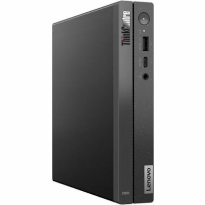 Lenovo ThinkCentre neo 50q Gen 4 12LN000CUS Desktop Computer - Intel Core i5 13th Gen i5-13420H - 8 GB - 256 GB SSD - Tiny - Black - Intel Chip - Windows 11 Pro - Intel UHD Graphics DDR4 SDRAM - English Keyboard - IEEE 802.11ax - 90 W  