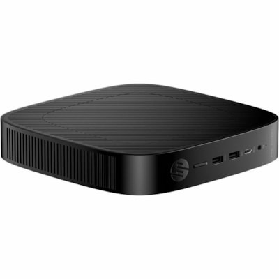 HP Pro t550 Bureau Client léger Celeron J6412 Quad-core (4 c¿urs) 2 GHz - Intel Morceau - 8 Go RAM DDR4 SDRAM - DDR4-3200/PC4-25600 - 32 Go Flash UHD Graphics - Ethernet - IEEE 802.11ax - Bluetooth 5.3 - DisplayPort - Réseasu (RJ-45) - 7 Total de ports USB - 2 Port(s) USB 2.0 - 4 2GF/8GRTC U.S. - ENGLISH LOCAL IZATION