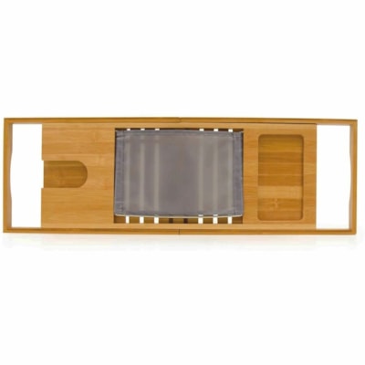 BIOS Medical Bamboo Bathtub Caddy - 1.4" (35.56 mm) Height x 27.5" (698.50 mm) Width x 8.7" (220.98 mm) Depth - Adjustable - Bamboo - 1 / Unit  