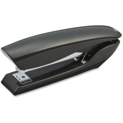 Bostitch Premium Antimicrobial Stand-Up Stapler - Staples Upto 20 Sheet of 20lb Paper - Holds Upto 210 Staple - Full Strip - Staple Size: 1/4" (6.35 mm) - 3.75" (95.25 mm) Throat Depth - 1 Each - Black - Plastic, Rubber ANTI-JAM FLOATING CORE 20 SHEET STAPLING CAPACITY