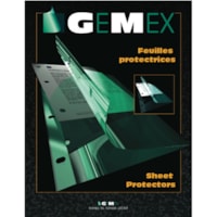 Gemex Super Heavyweight Side-Load Letter-Size Vinyl Sheet Protectors