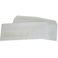 SupremeX Window Envelopes, Open Side, White Wove, #10, 500/BX