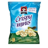 Croustilles de riz Crispy Minis Quaker, Aneth Croquant, 33 g, carton de 32