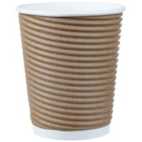 Café Express Insulated Rippled Hot Cups, 10 oz, 100/PK