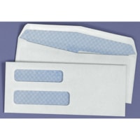 Quality Park Double-Window White Cheque-Size Business Envelopes