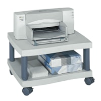 Safco Under Desk Wave Design Printer Stand, Grey