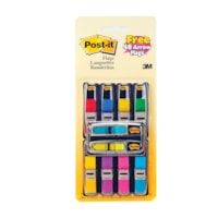 Post-it Standard and Arrow Flags Value Pack, Assorted Colours, 1/2" x 1 7/10", 328 Flags/PK
