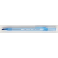 BIC Round Stic Ballpoint Stick Pens, Blue, Fine Tip, 12/BX