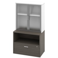 Ensemble d'armoires de rangement Ionic Offices to Go, acajou absolu