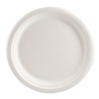 Assiettes rondes Eco Guardian, blanc naturel, 9 po, emb. de 50