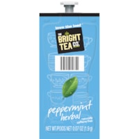 Flavia The Bright Tea Co. Single-Serve Freshpacks, Peppermint Herbal Tea, Carton of 100