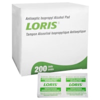 Lernapharm Loris Antiseptic 70% Isopropyl Alcohol Pads, Box of 200