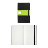 Moleskine Classic Notebook, Plain, Black, 5" x 8 1/4"