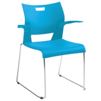 Global Duet Stacking Armchair, Buzz Blue