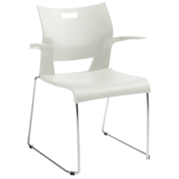 Global Duet Stacking Armchair, Cloud White
