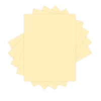 Domtar Lettermark Colors Multi-Purpose Paper, Letter Size (8-1/2" x 11"), 20 lb., Cream, Pack of 500 Sheets