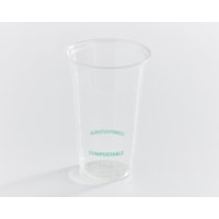 Eco Guardian 20 oz Compostable PLA Cold Cups, Clear, Pack of 50, Carton of 20 Packs