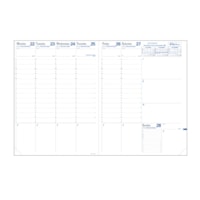 Quo Vadis 13-Month Weekly Trinote Appointment Planner Refill, 7-1/4" x 9-1/2", December-December, English