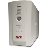 Onduleur en veille Back-UPS BK500EI - 500 VA/300 W APC by Schneider Electric - Tour - 2,40 Minute(s) Veille - 220 V AC Entrée - 230 V AC Sortie - Onde sinusoïdale en escalier - USB - 2 x IEC 60320 C13, 3 x IEC 60320 C13, 1 - 6 x Sortie batterie/surtension