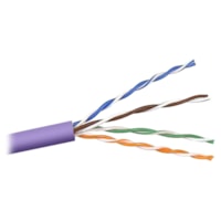 Belkin CAT5e Solid Bulk Cable - 1000 ft (304.80 m) Category 5e Network Cable for Network Device - First End: Bare Wire - Second End: Bare Wire - 24 AWG - Purple - 1