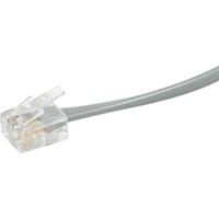 C2G Modular Cable - RJ-11 Male - RJ-11 Male - 15.24m - Satin Silver