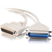 C2G Printer Parallel Cable - DB-25 Male - Centronics Male - 1.83m - Beige