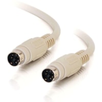 C2G Mouse/Keyboard Cable - mini-DIN (PS/2) Male - mini-DIN Male - 1.83m - Beige