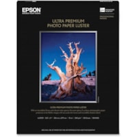 Epson - Papier photo - 97 Luminosité - 97% Opacité - format lettre - 8 1/2 po (215,90 mm) x 11 po (279,40 mm) - 64 lb (29029,91 g) Poids de Base - Lustre - Blanc - 50 / emballage
