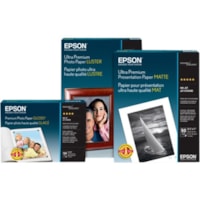 Epson Doubleweight Matte Paper - 84 Brightness - 94% Opacity - A0 - 36" x 82 ft - 180 g/m² Grammage - Matte - Heavyweight - White - 1 / Roll