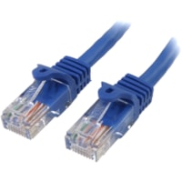 StarTech.com 75 ft Cat5e Blue Snagless RJ45 UTP Cat 5e Patch Cable - 75ft Patch Cord - Make Fast Ethernet network connections using this high quality Cat5e Cable, with Power-over-Ethernet capability - 75ft Cat5e Patch Cord - 75 ft Cat 5e Patch Cable - RJ45 Patch Cable - Snagless Patch Cable - RJ-45 