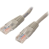 StarTech.com 15 ft Gray Molded Cat5e UTP Patch Cable - Category 5e - 15 ft - 1 x RJ-45 Male Network - 1 x RJ-45 Male Network - Gray