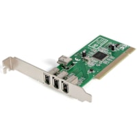 StarTech.com 4 Port IEEE-1394 FireWire PCI Card - Add 4 FireWire ports to a desktop computer through a PCI slot - pci firewire card - 1394 pci firewire card - pci firewire 400 -4 port firewire card