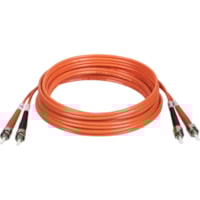 Tripp Lite Duplex Fiber Optic Patch Cable - ST Male - ST Male - 3.05m