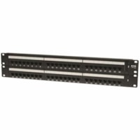 Tripp Lite 48-Port Cat5e Cat5 Rackmount Patch Panel 568B 110 Punch 2URM TAA - 48 x RJ-45