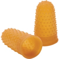 Swingline Rubber Finger Tips - #11 with 0.56" (14.29 mm) Diameter - Small Size - Rubber - Amber - 12 / Box