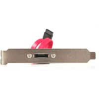 StarTech.com 1 Port SATA to eSATA Slot Plate Bracket - Serial ATA internal to external panel - 7 pin Serial ATA - 7 pin external Serial ATA - 30 cm - SATA to eSATA Plate - SATA to eSATA Bracket - eSATA slot Bracket