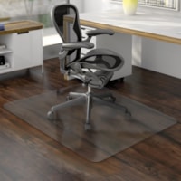 Deflecto - Dessous de siège EconoMat - Sol sans tapis - longueur de tapis 60 po (1524 mm) x largeur de tapis 46 po (1168,40 mm) - Vinyle - clair - 1 chaque