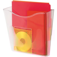 Deflecto Euro-Style DocuPocket - 1 Pocket(s) - 10" (254 mm) Height x 10.9" (276.10 mm) Width x 10.3" (260.35 mm) Depth - Clear - Plastic - 1 Each