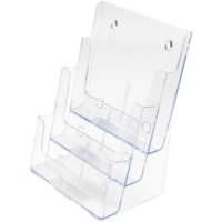 Deflecto - Porte-documents multicompartiments - 3 Compartiment(s) - 3 Rangée(s) - hauteur de 12,6 po (320,68 mm) x largeur de 9,5 po (241,30 mm) x profondeur de 6,3 po (158,75 mm) - Bureau - clair - Plastique - 1 chaque
