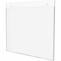 Deflecto Classic Image Wall Mount Sign Holders - 11" (279.40 mm) Width x 8.50" (215.90 mm) Height - Wall Mountable - Plastic - Clear - 1 Each