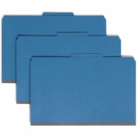 Smead - SafeSHIELD 2/5 Onglet coupé format légal Recyclé Chemise de classification - 8 1/2 po (215,90 mm) x 14 po (355,60 mm) - 2 po (50,80 mm) Extension - 2 x 2S Attache(s) - 2 po (50,80 mm) pour Dossier - Haut Position supérieure - Droite du centre Position d'onglet - 2