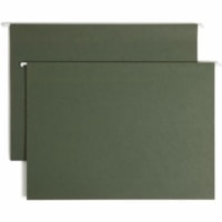 Smead Legal Recycled Hanging Folder - 8 1/2" (215.90 mm) x 14" (355.60 mm) - 3" (76.20 mm) Expansion - 11 pt. (3.87 mm) - Standard Green - Reinforced Base - 10% Recycled - 25 / Box